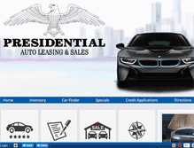 Tablet Screenshot of presidentialleasing.net